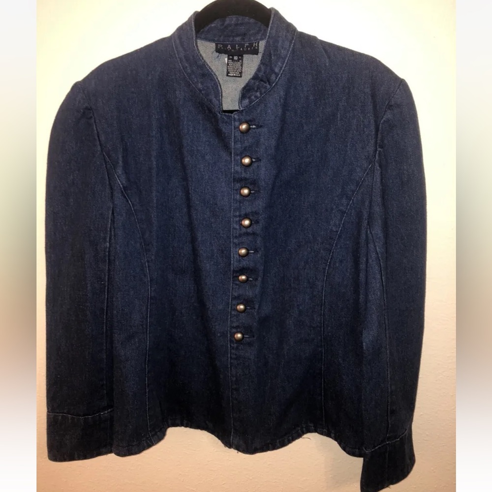 Vintage 90s Ralph By Ralph Lauren Made In USA Denim Jacket Size 10